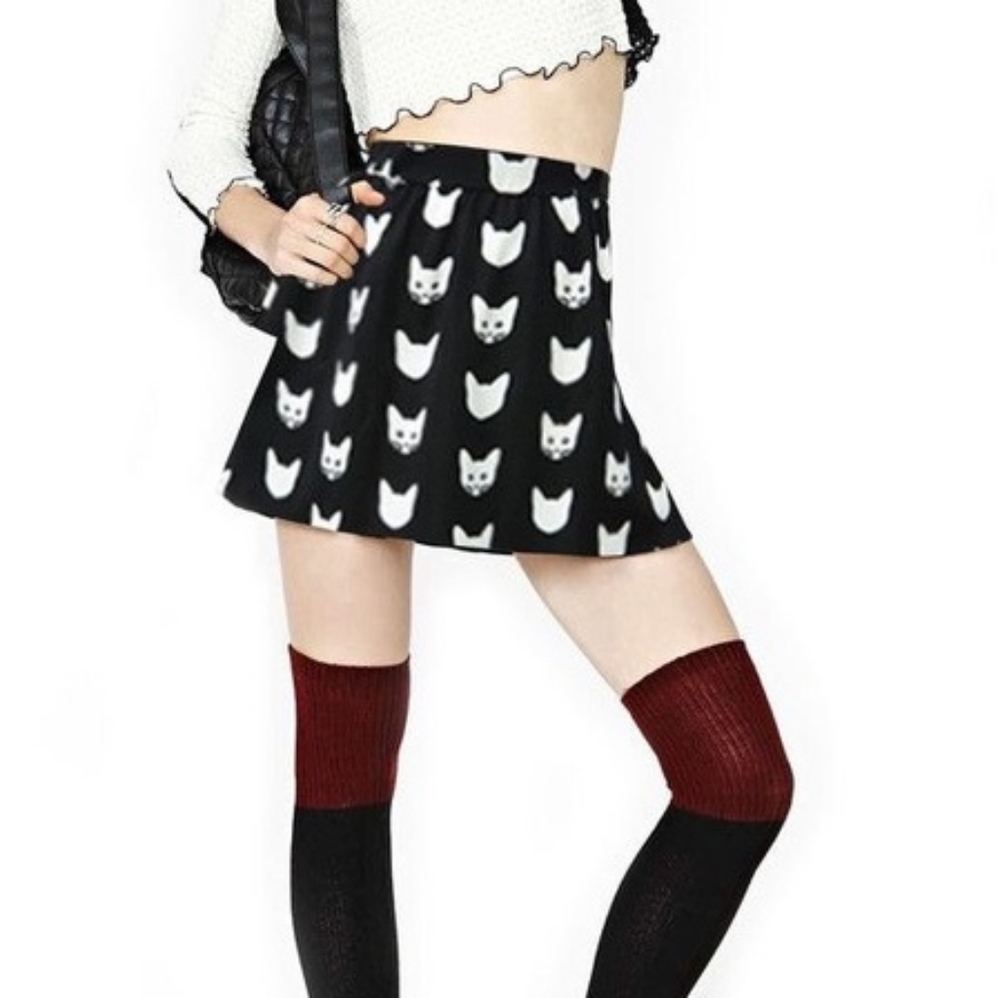 Moewington's Cat Pattern Skirt